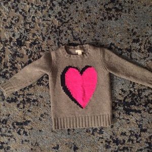 Crew Cuts heart sweater